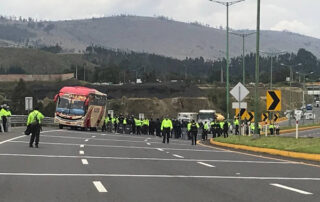 vías cerradas por las protestas