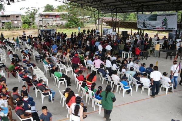 audiencia de la Corte Constitucional en territorio cofán