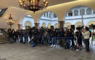 Hoy fue la segunda reunión entre la Conaie y el Gobierno. Fotografía de María Sol Borja para GK.