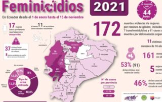 femicidios en Ecuador hasta noviembre de 2021