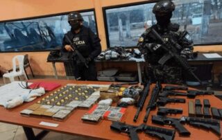 armas incautadas en la Penitenciaría del Litoral