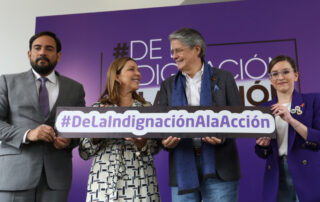 La campaña anunciada por el Gobierno quedó en segundo plano ante la intervención de la esposa del Presidente. Imagen de la Presidencia de la República.