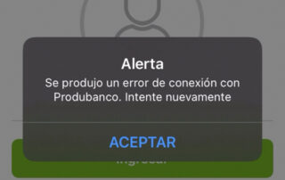 servicios en línea de Produbanco, caídos