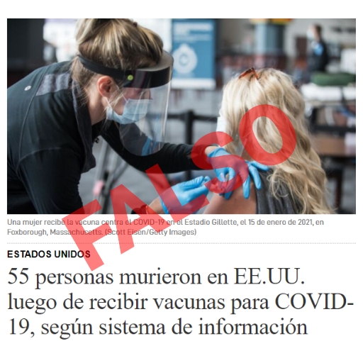 Noticia Falsa Efectos Vacunas