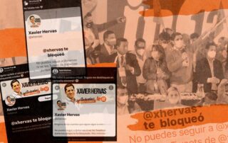 Hoy hubo una rueda de prensa de la Izquierda Democrática, tras los cuestionamientos hechos a la organización en los últimos días. Ilustración de Daniela Hidalgo para GK.