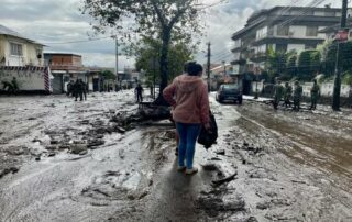 damnificados por el aluvión