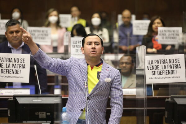 La Asamblea archivó el proyecto de ley de Inversiones. Imagen de la Asamblea Nacional del Ecuador.