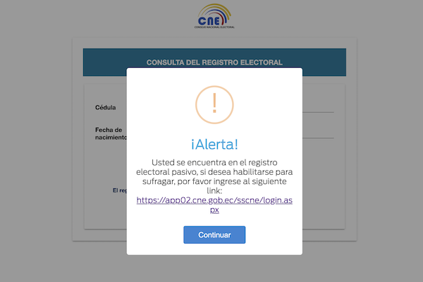 registro electoral pasivo