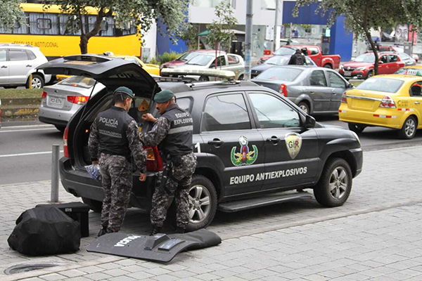 explosivo en complejo judicial Norte de Quito