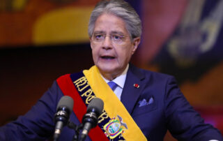 Presidente Guillermo Lasso en su primer informe a la nación