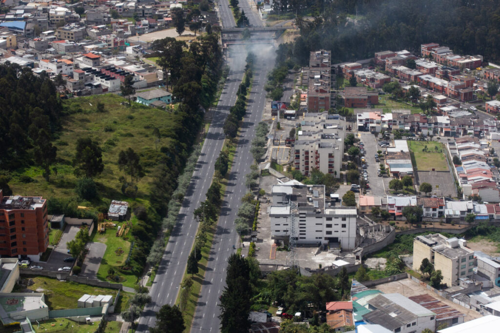 ciudad vacía durante el paro