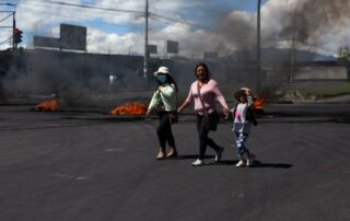 cierres de vías en Quito