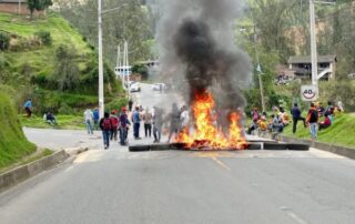 periodistas agredidos en el paro