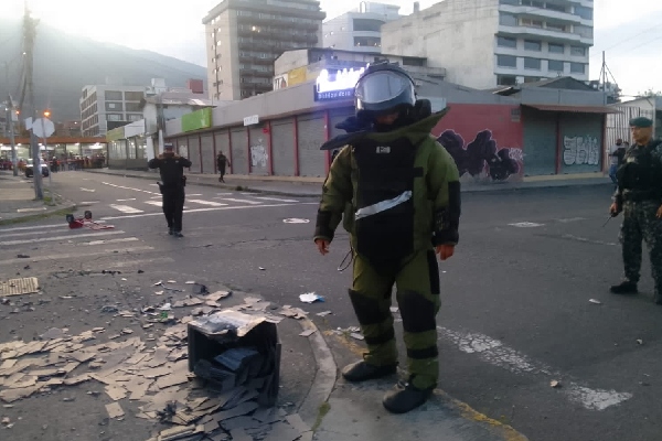 La detonación de un paquete sospechoso en Quito, explicada