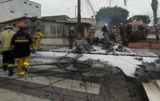 avioneta se estrelló en Guayaquil