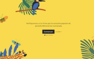 consulta contra la minería en Quito