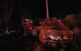 bus que se accidentó en Panamá.