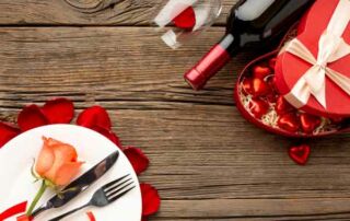 comer en San Valentín