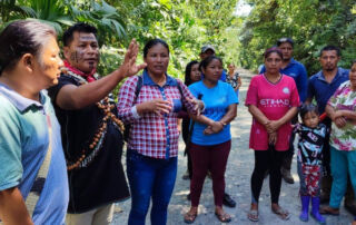 Eduardo Mendúa en la comunidad Cofán Durano.