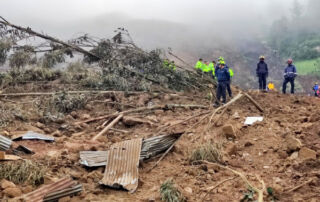 deslizamiento en Alausí