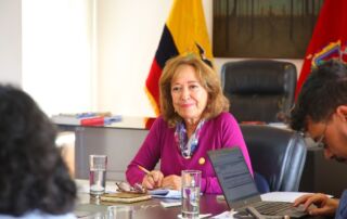 Ministra de Cultura María Elena Machuca