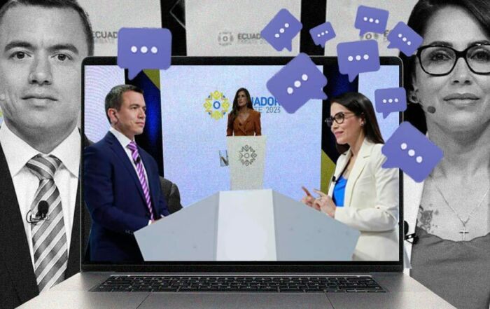 Luisa González y Daniel Noboa