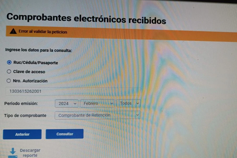 comprobantes electrónicos en la página web del SRI