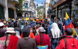 movilizaciones contra medidas económicas de Daniel Noboa