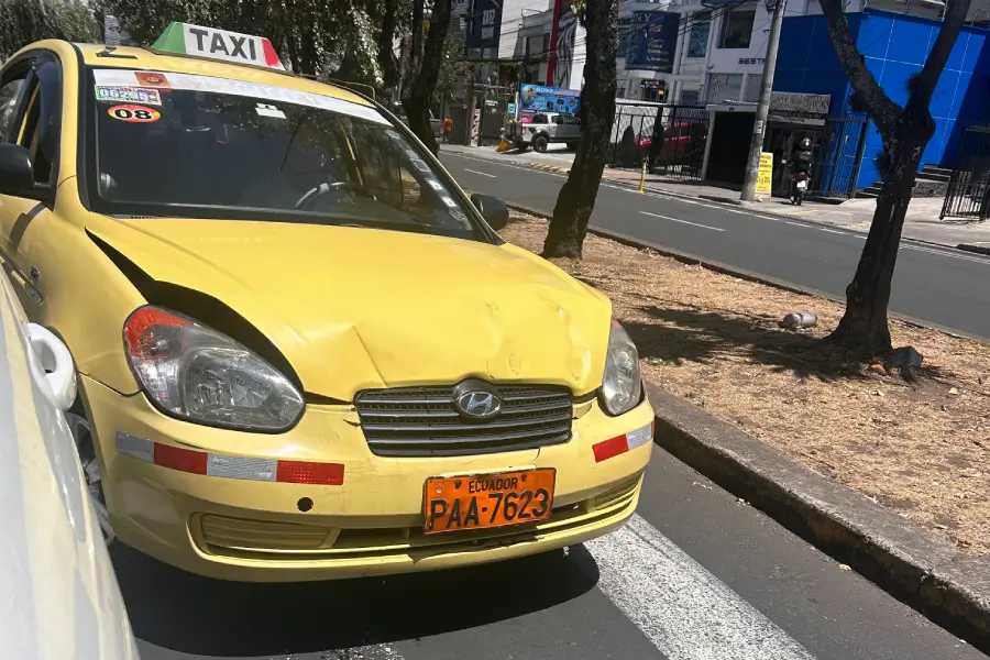 Taxi chocado