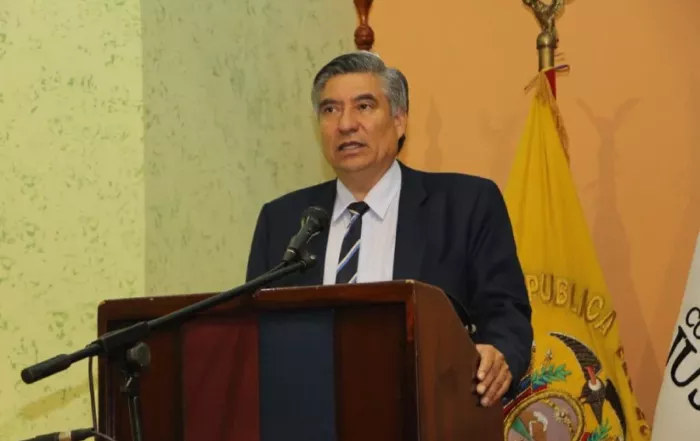 José Luis Terán es abogado y fue juez de la Corte Nacional de Justicia, desde marzo de 2025 será juez de la Corte Constitucional. Fotografía de la cuenta de X de la Corte Nacional de Justicia.