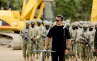 Un informe militar alerta posibles atentados contra el presidente Noboa. Fotografía de la Presidencia de la República del Ecuador.