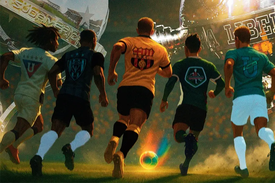 Cinco equipos ecuatorianos juegan copas internacionales y en la quinta fecha quieren asegurar su clasificación a octavos de final. Ilustración de Diana Salazar para GK.