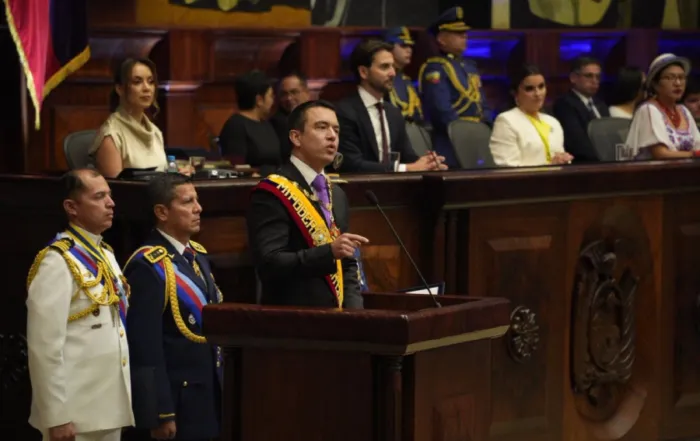 discurso de Daniel Noboa en su posesión presidencial 2025