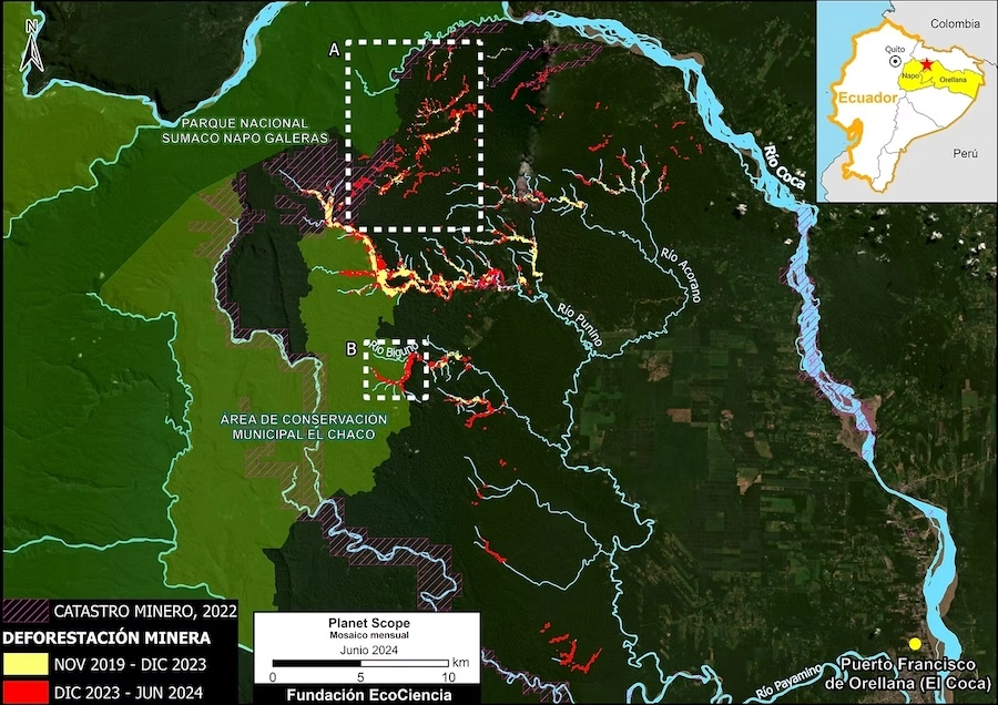 deforestación por minería
