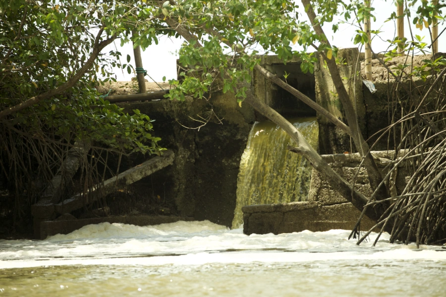 aguas residuales río Muisne
