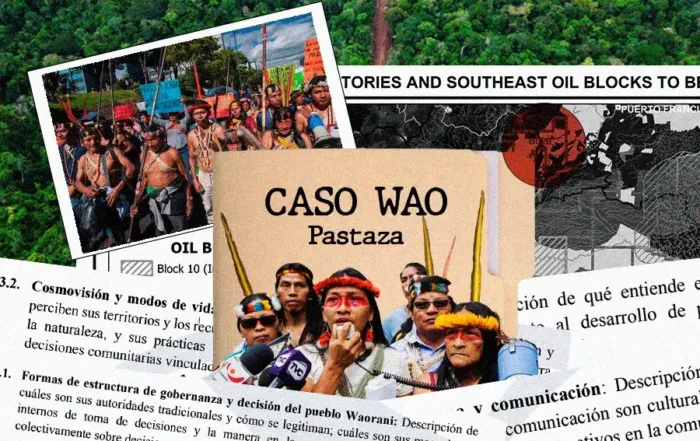 caso waorani de Pastaza, nacionalidad indígena