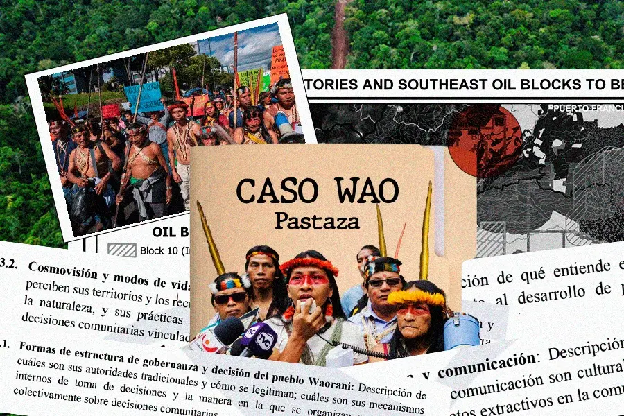 caso waorani de Pastaza, nacionalidad indígena