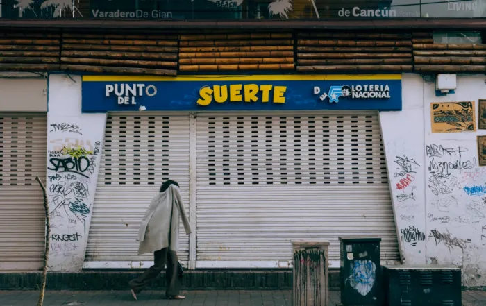Un punto de lotería en la plaza foch