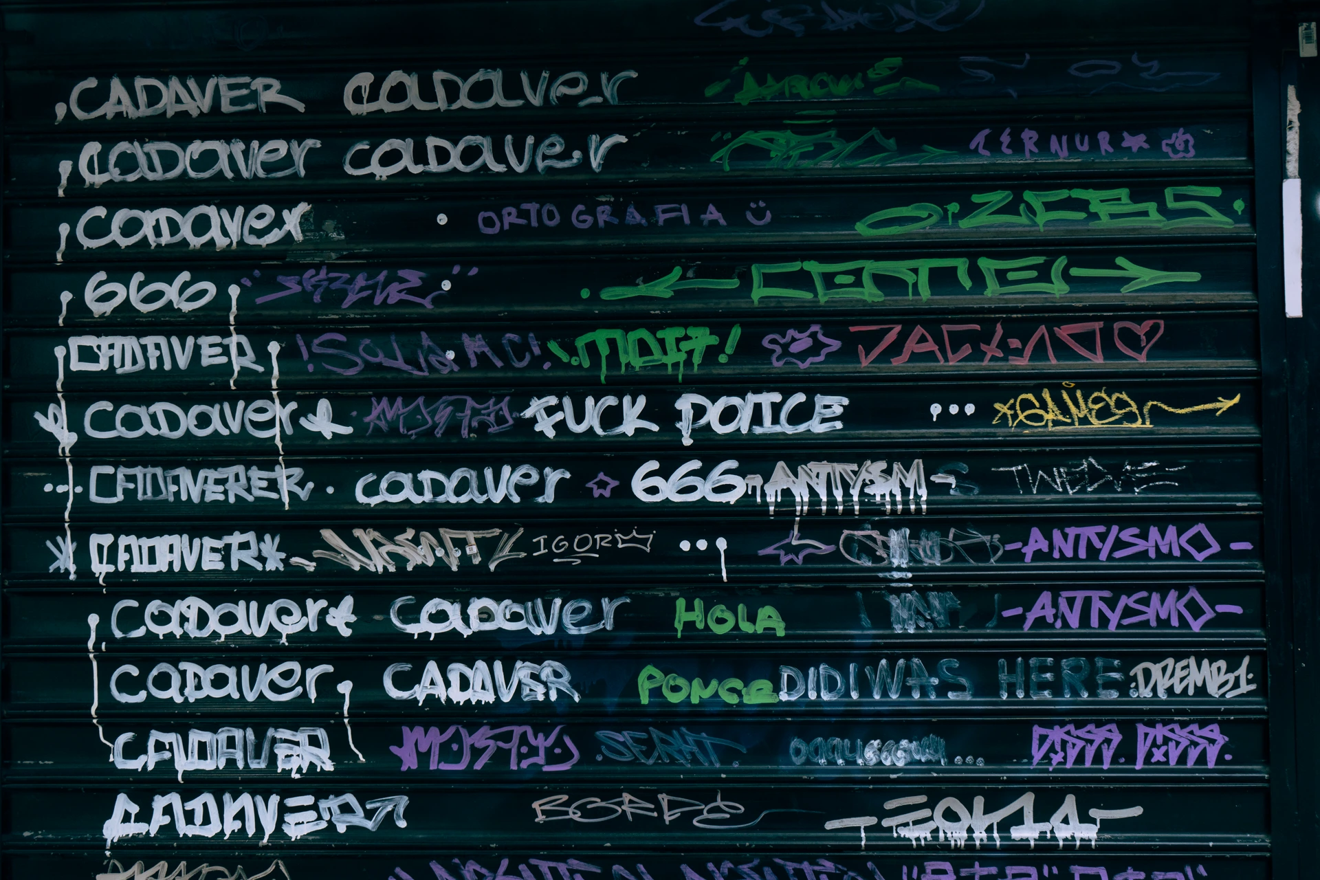 Cadaver y Fuck Police, en la Foch Cadaver y Fuck Police, en la Foch