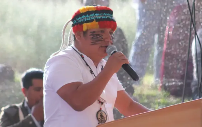 Marlon Vargas fue elegido como presidente de la Conaie hasta 2028.