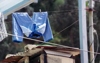 ropa tendida en Quito