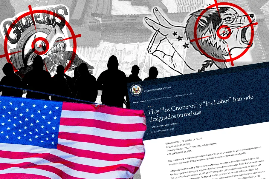 Los Choneros y Los Lobos fueron declarados terroristas por Estados Unidos.