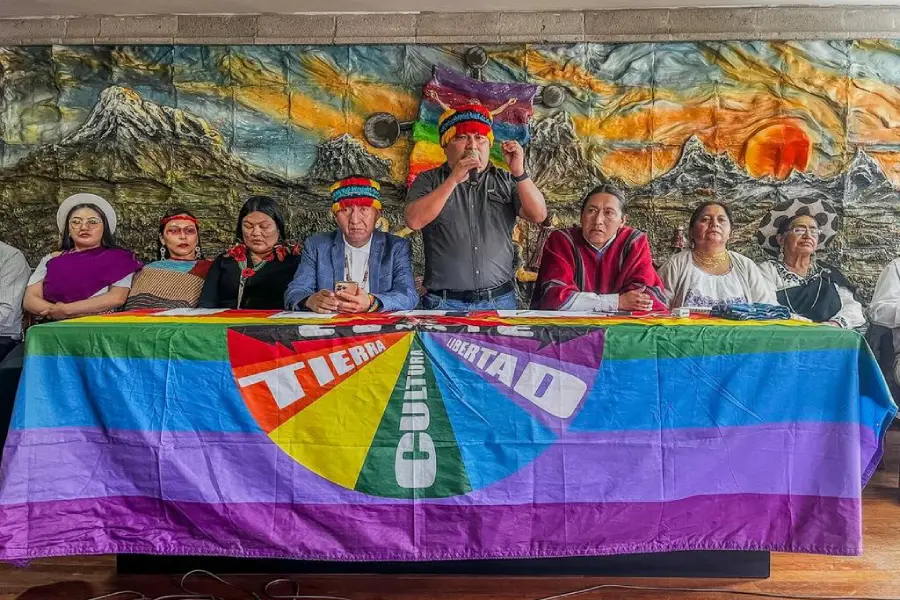 La Conaie convocó a un paro nacional por la eliminación del subsidio al diésel.