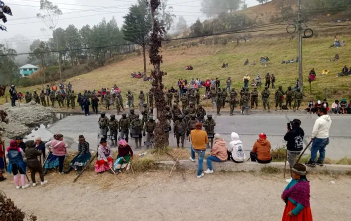 La Conaie convocó a un paro nacional principalmente por la eliminación del subsidio al diésel.