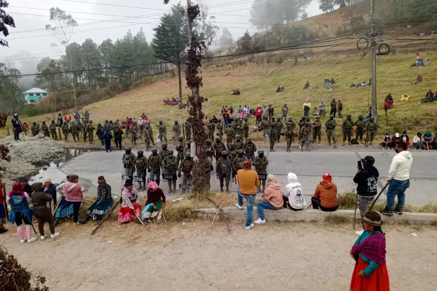 La Conaie convocó a un paro nacional principalmente por la eliminación del subsidio al diésel.