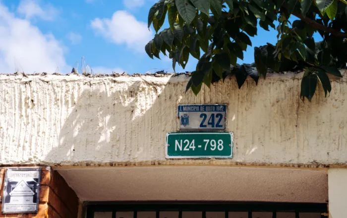 numeración de la casas en Quito
