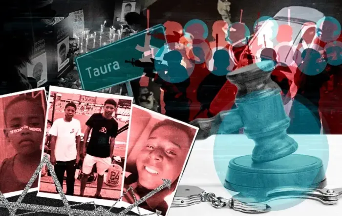 16 militares militares sentenciados por desaparici&oacute;n forzada de los cuatro de Las Malvinas. Fotograf&iacute;a tomada de la cuenta de Facebook del CDH Guayaquil.