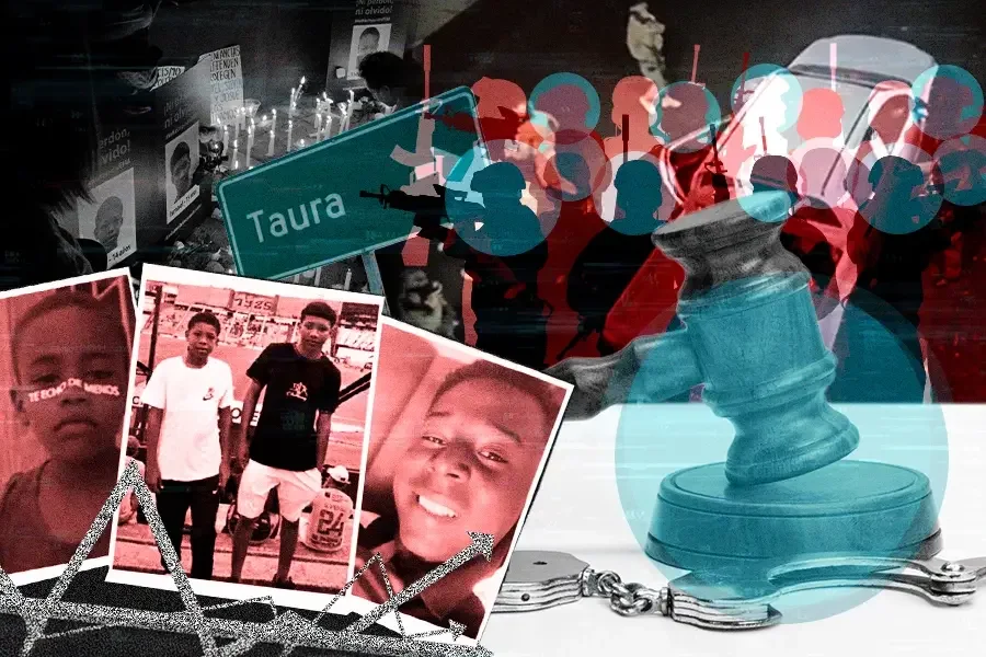 16 militares militares sentenciados por desaparici&oacute;n forzada de los cuatro de Las Malvinas. Fotograf&iacute;a tomada de la cuenta de Facebook del CDH Guayaquil.