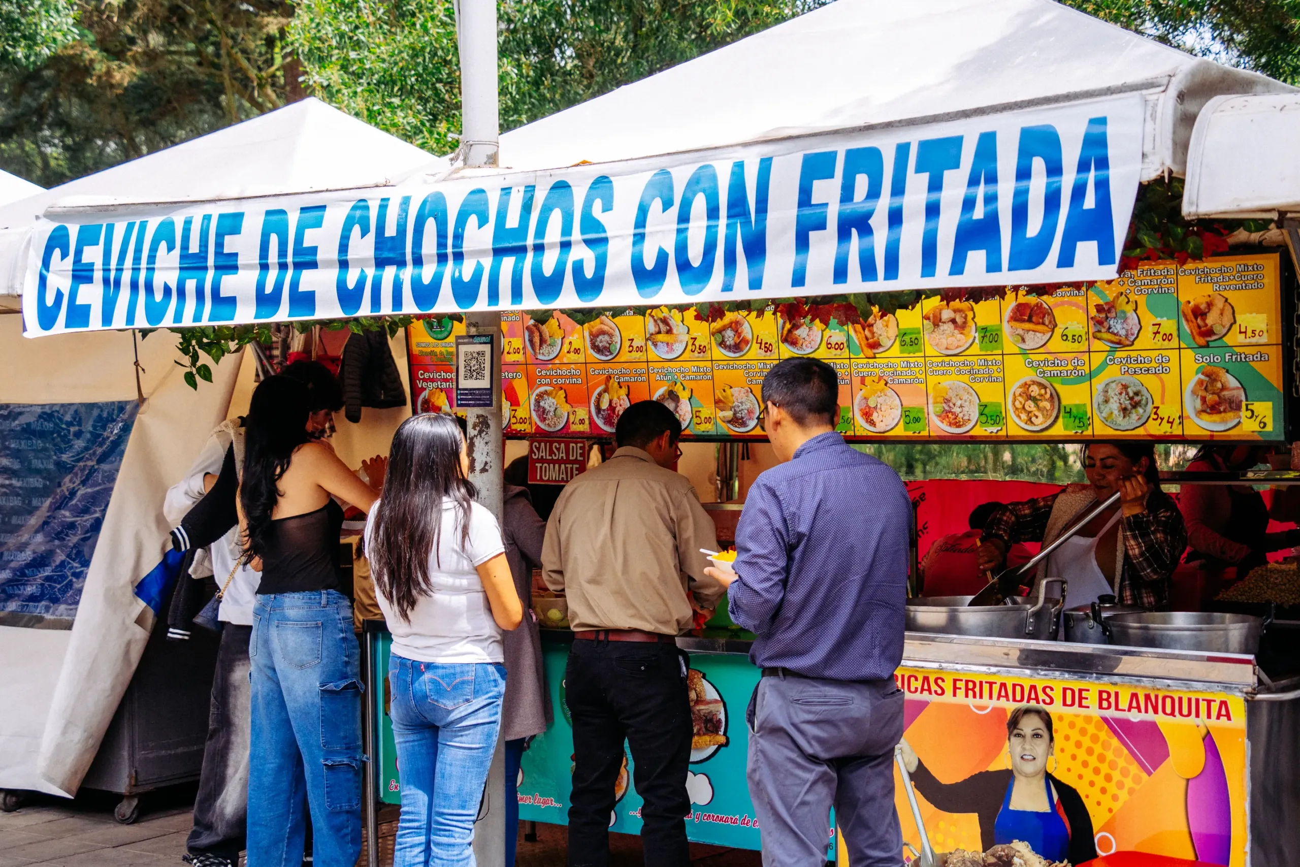Ceviche de chocho con fritada