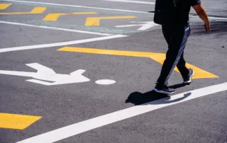 pasos cebra en Quito: una lengua muerta